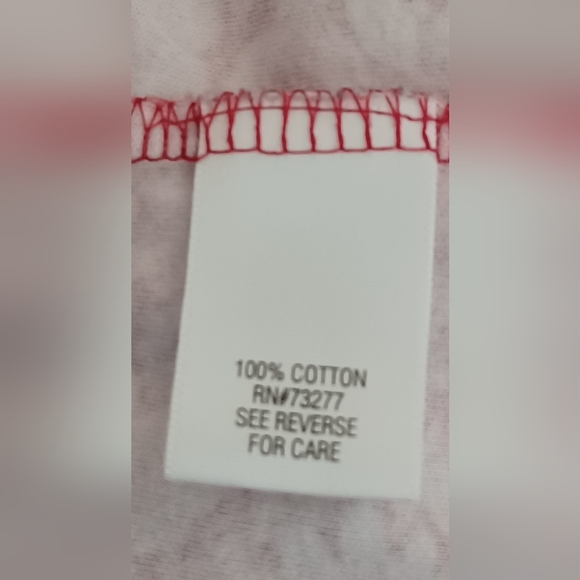 Croft & Barrow XLP Red Floral Tee - Picture 5 of 7